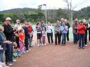 Members and supporters on the day