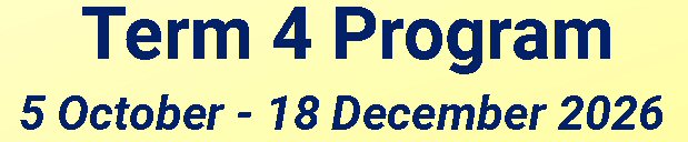 Term 4 brochure - click to read
